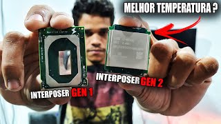 NOVO INTERPOSER QNCT COM IHS MELHOR TEMPERATURA PODE USAR QUALQUER CPU COOLER INTERPOSER GEN2 [upl. by Aticnemrac]