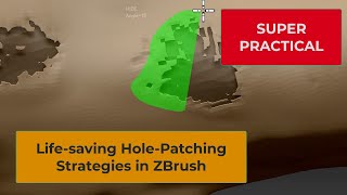 SUPER PRACTICAL ZBrush 3 Life Saving Holes Patching Techniques [upl. by Geof268]