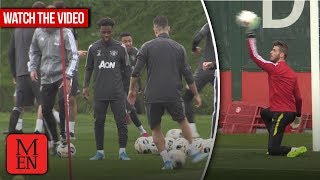 Manchester United train ahead of FK Astana Europa League game [upl. by Anitaf]