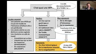 04 01 2022 DESMIR obstétrique HPP embolie amniotique Rossignol [upl. by Nhabois]