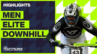 Snowshoe  Men Elite DHI Highlights  2023 UCI Mountain Bike World Cup [upl. by Barboza469]