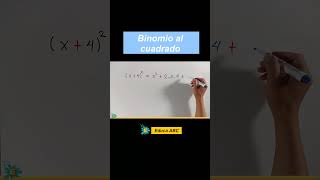 Ejemplo fácil sobre binomio al cuadrado matemática maths matematicas [upl. by Eceinart407]