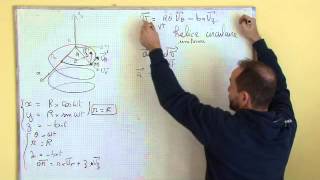 cinématique  III3 trajectoire hélicoïdale vecteur accélération dans la base cylindrique [upl. by Azilem]