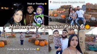 FALL VLOG🍂  Sebastians first pumpkin patch  Halloween night [upl. by Aener]