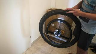 NEXTIE AGX45  Gravel Hookless DTSwiss 180  Mounting tires part2 [upl. by Nanyt327]