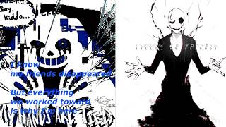 Error 404 Sans vs Gaster  Stronger than you  Duet [upl. by Amie199]