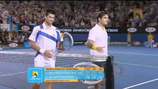 Match Point  Federer v Djokovic  Australian Open 2011 [upl. by Mossolb]