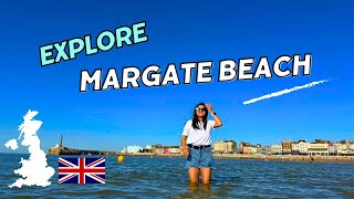 Day at Margate Beach Sun Sand and Fun Beach in Margate England [upl. by Simon]