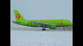 Spotting  S7 Airlines landing A319  Airport Balandin [upl. by Eener]