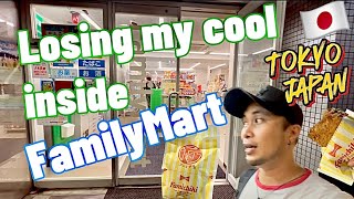 FamilyMart WHATS INSIDE 🇯🇵 Tokyo Japan 東京 日本 LOST MY COOL 😠 [upl. by Berriman]