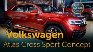 Volkswagen Atlas Cross Sport Concept  2018 New York Auto Show [upl. by Llednew]