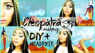 DIY Cleopatra Headpiece amp Inspired Makeup [upl. by Levona801]