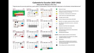 Calendario escolar 20222023 SEP 190 días para Educación Básica anteproyecto [upl. by Kreitman]