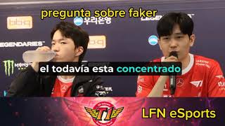 T1 vs Dplus Kia ¿Faker jugara Entrevista tras perder contra Dplus Kia Faker Lesionado subtitulada [upl. by Bainbridge]