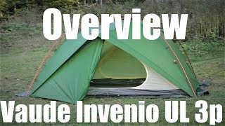 Vaude Invenio UL 3p  tent overview [upl. by Amian]