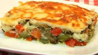 Lasaña de berenjenas con verduras receta fácil [upl. by Amora854]