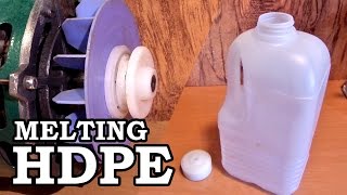 Making Plastic Rod Stock  Melting HDPE Milk Jugs [upl. by Stewardson]