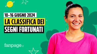 Oroscopo la classifica dei segni più fortunati della settimana dal 10 al 16 giugno 2024 [upl. by Worthy497]