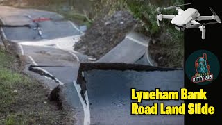 Lyneham Banks Road Closure land slide slip Dauntsey Wiltshire [upl. by Retsev351]