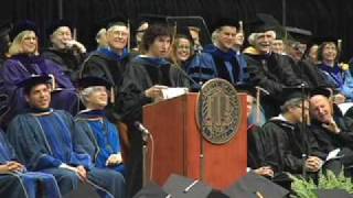 Linkin Parks Brad Delson speaks at UCLA graduation  Part 1 [upl. by Mailliwnhoj]