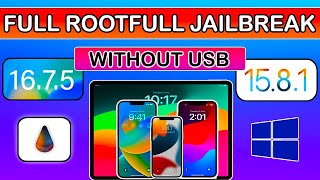 Full Rootfull Jailbreak on iOS 16771582 Install PaleRa1n Jailbreak Windows Without USB WinRa1n [upl. by Yand]