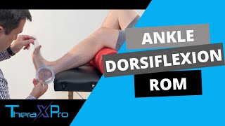 Goniometry  Ankle Dorsiflexion Range of Motion [upl. by Germayne]