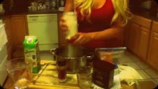 Protein Brownie Cupcake Recipe by Brooke Banx June 16 2013 [upl. by Nosreffej]