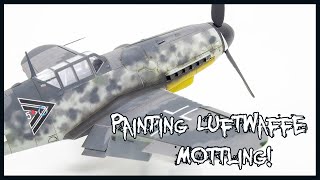 My First Luftwaffe Mottling Airbrushing German Aircraft Camouflage [upl. by Meedan]