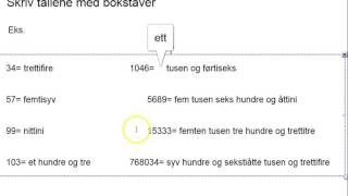 Hvordan skrive tallsiffer med bokstaver 22 [upl. by Trisha25]