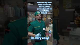 How to get the paramedic outfit in GTA ONLINE gta gta gta5 gtaonline subscribe gtaglitch [upl. by Nosreffej549]