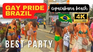 ðŸ‡§ðŸ‡· PARADA GAY RIO DE JANEIRO 2022  RIO DE JANEIRO BRAZIL COPACABANA BEACH GAY PRIDE NOVEMBER PART 1 [upl. by Glenn]