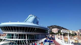 Marella Discovery in Ajaccio port Corsica 2017 [upl. by Nnylram]