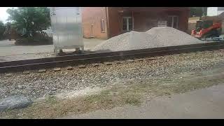 CSX WORK TRUCK IS FIXING THE ROAD AND RAILS IN BREWTON ALABAMA [upl. by Marcella432]