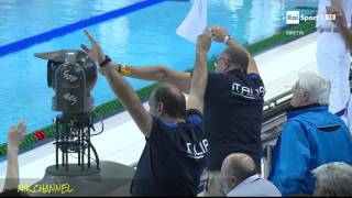 Paltrinieri  Detti  Oro e Argento 800 slEuropei di nuoto Londra 2016 [upl. by Silliw]