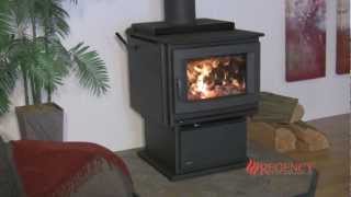 ProSeries F5100 Extra Large Hybrid Wood Burning Stove by Regency [upl. by Nairad]