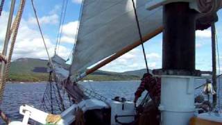 Raising Staysail and Jib [upl. by Lebna]