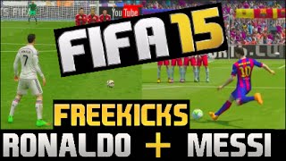 RonaldoMessi FIFA15 Freekicks ft MattHDGamer [upl. by Ayatal]