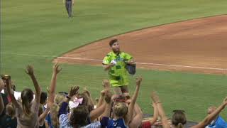 T Shirt Toss at Clipper Magazine Stadium [upl. by Liakim]