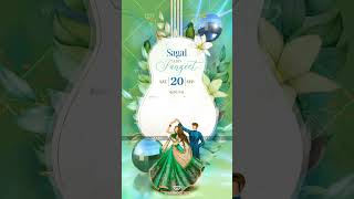 AAKRUTI Wedding Invitation Video  Modern WhatsApp Invitation Video by Wedeogram [upl. by Glovsky]