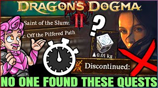 Dragons Dogma 2  WARNING 9 Secret MISSABLE Quests You NEED to Do  INSANE Rewards amp Quest Guide [upl. by Loma998]