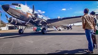 Amazing Flight on a Vintage DC3 HD Video [upl. by Root]