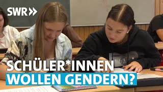 Gendern in der Schule  SWR Aktuell [upl. by Naic]