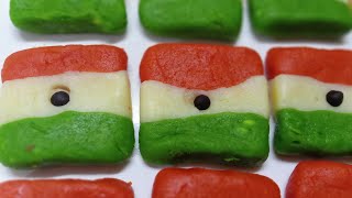 Easy Tricolour Barfi Recipe Independence Day RecipesTricolour Food  Independence Day special dish [upl. by Atworth]