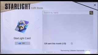 How To Send Starlight as a Gift In Mobile Legends 2023  Top Netherland 1 Tigreal [upl. by Aibonez]