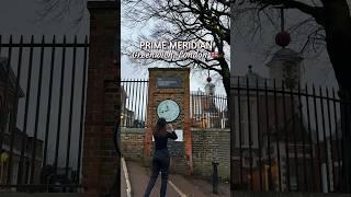 GREENWICH MEAN TIME PRIME MERIDIAN LINE OF THE WORLD AT ROYAL OBSERVATORY GREENWICH LONDON UK [upl. by Ellehsor]