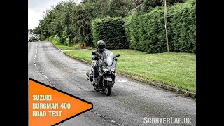 SLUK  Suzuki Burgman 400  road test [upl. by Nevaeh]