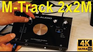 MAudio Mtrack 2x2M Unboxing how to connect and troubleshooting  detailed [upl. by Ashla]