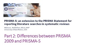 Part 2 Differences between PRISMA 2009 and PRISMAS [upl. by Hosea53]