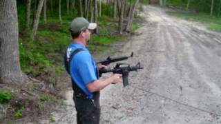 Olympic Arms AR15 Pistol and KelTec Sub 2000 Carbine at the same time [upl. by Eluj]