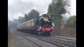 46100 Royal Scot  The Golden Arrow  26th March 2024 [upl. by Ymmaj]